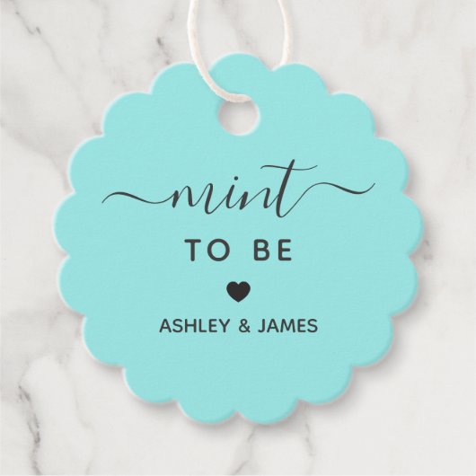 Étiquette de cadeau de Fête des mariées ou de préf (Devant)