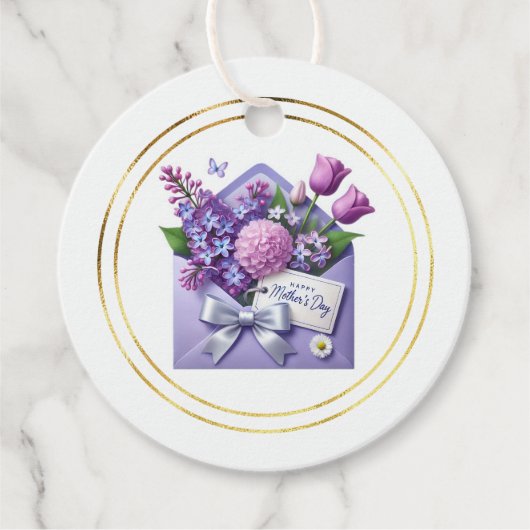 Étiquette de cadeau de Fête des Mères (Devant)