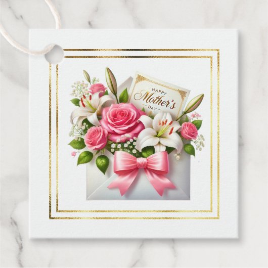 Étiquette de cadeau de fête des mères (Devant)