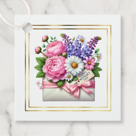 Étiquette de cadeau de fête des mères (Devant)