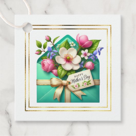 Étiquette de Cadeau de Fête des Mères (Devant)