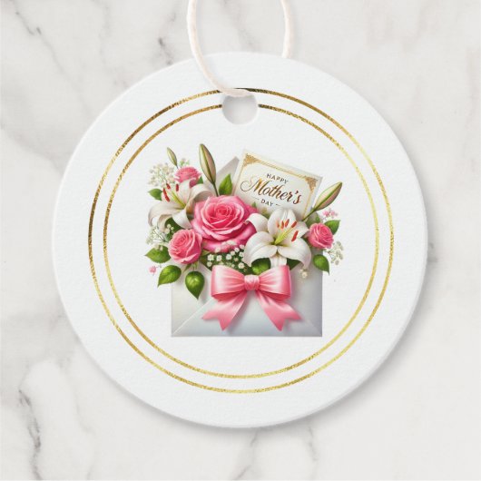 Étiquette de cadeau de Fête des Mères (Devant)