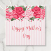 Étiquette de cadeau de fête des mères heureuse (Devant)