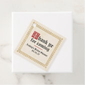 Étiquette de cadeau de fête médiévale Renaissance (En situation)