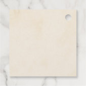 Étiquette de cadeau de fête médiévale Renaissance (Dos)