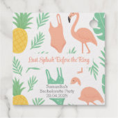 Étiquette de cadeau de fête pour future mariée Tro (Dos)