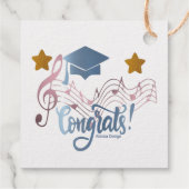 Étiquette de cadeau de fin d'études (Dos)