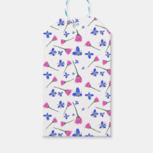 Étiquette de cadeau de fleurs fraîches coupées