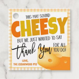 Étiquette de cadeau de fromage
