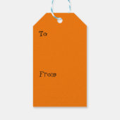 Étiquette de cadeau de Halloween Citrouille Joyeus (Dos)