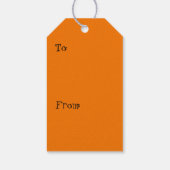 Étiquette de cadeau de Halloween Citrouille Joyeus (Dos)
