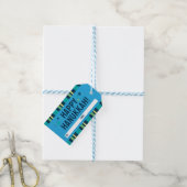 Étiquette de cadeau de Hanukkah joyeux (With Twine)