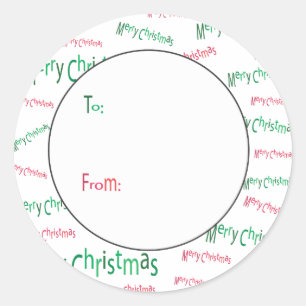 Étiquette de cadeau de Joyeux Noël