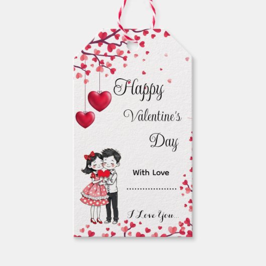 Étiquette de cadeau de la Saint-Valentin (Devant)