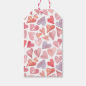 Étiquette de cadeau de la Saint-Valentin à coeurs  (Devant)