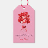 Étiquette de cadeau de la Saint-Valentin avec ball (Devant)