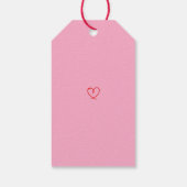 Étiquette de cadeau de la Saint-Valentin avec ball (Dos)