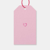 Étiquette de cadeau de la Saint-Valentin avec des (Dos)