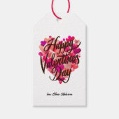 Étiquette de cadeau de la Saint-Valentin avec illu (Devant)