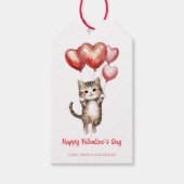 Étiquette de cadeau de la Saint-Valentin avec un c (Devant)