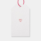 Étiquette de cadeau de la Saint-Valentin avec un c (Dos)