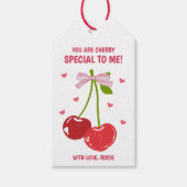 Étiquette de cadeau de la Saint-Valentin Cerise Sp (Devant)