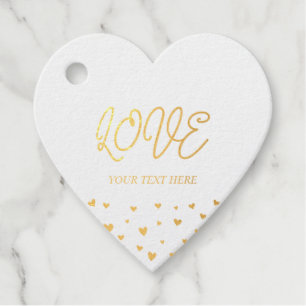 Étiquette de Cadeau de la Saint-Valentin Cœurs en 