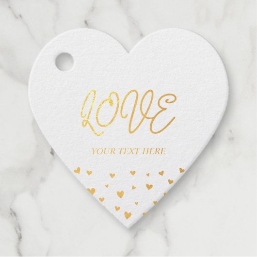 Étiquette de Cadeau de la Saint-Valentin Cœurs en  (Devant)