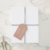 Étiquette de Cadeau de la Saint-Valentin Écriture  (Avec de la ficelle)