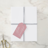 Étiquette de Cadeau de la Saint-Valentin Écriture  (Avec de la ficelle)