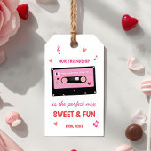 Étiquette de cadeau de la Saint-Valentin pour amit