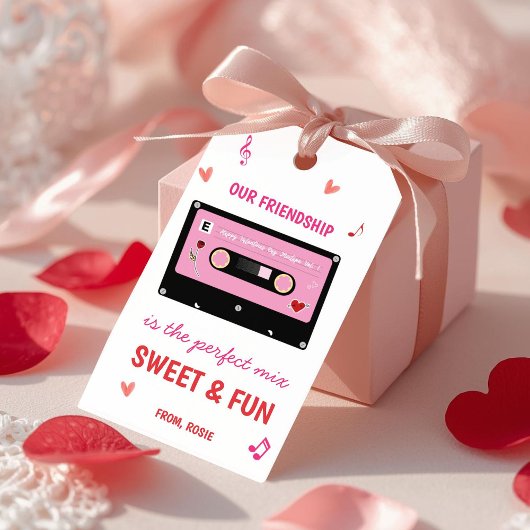 Étiquette de cadeau de la Saint-Valentin pour amit