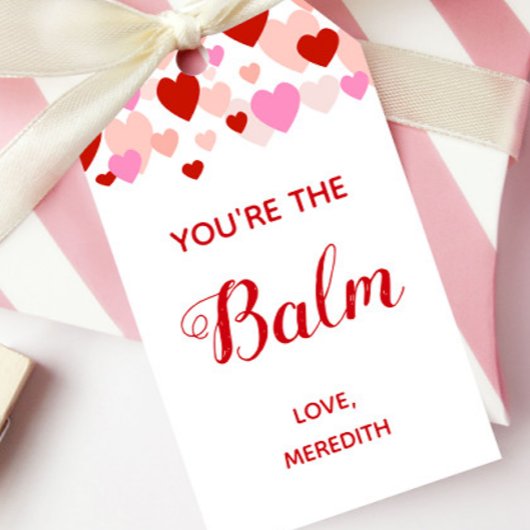 Étiquette de cadeau de la Saint-Valentin pour baum