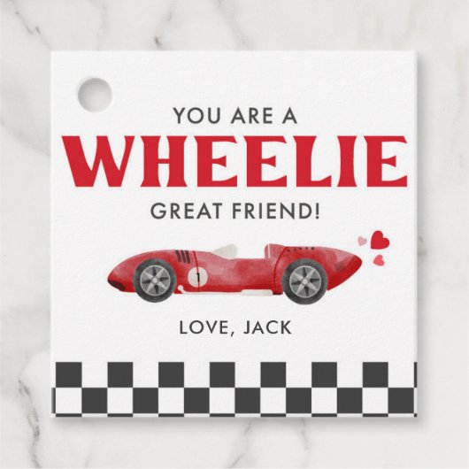 Étiquette de cadeau de la Saint-Valentin pour un a (Devant)