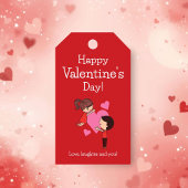 Étiquette de cadeau de la Saint-Valentin romantiqu