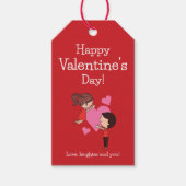 Étiquette de cadeau de la Saint-Valentin romantiqu (Devant)