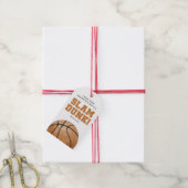Étiquette de cadeau de la Saint-Valentin Slam Dunk (Avec de la ficelle)