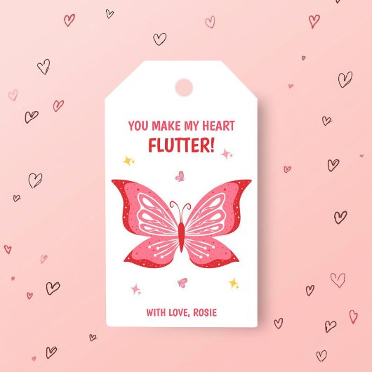 Étiquette de cadeau de la Saint-Valentin « Vous fa