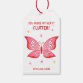Étiquette de cadeau de la Saint-Valentin « Vous fa (Devant)
