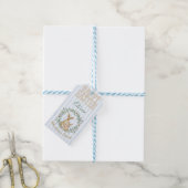 Étiquette de Cadeau de Lapin de Pâques (Avec de laficelle)