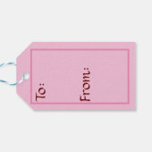 Étiquette de cadeau de lapin de Pâques (Dos Horizontal)