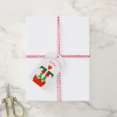 Étiquette de cadeau de lutin (Avec de la ficelle)