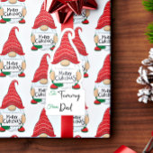 étiquette de cadeau de lutins de Noël