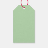 Étiquette de cadeau de mariage à feuille de fougèr (Dos)