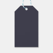 Étiquette de cadeau de mariage à monogramme baroqu (Dos)