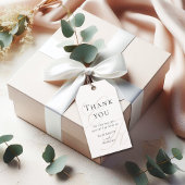 Étiquette de Cadeau de Mariage à Monogramme Minima