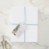 Étiquette de cadeau de mariage arbre de Noël (Avec de laficelle)