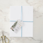 Étiquette de cadeau de mariage arbre de Noël (Avec de laficelle)
