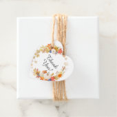 Étiquette de cadeau de mariage Automne Feuilles Ci (En situation)