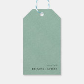 Étiquette de cadeau de mariage Bienvenue écriture (Dos)